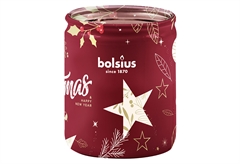 Αρωματικό Κερί σε Ποτήρι Bolsius Christmas Starlight Cranberry