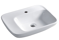 Νιπτήρας Επικαθήμενος Inter Ceramic 59x45cm