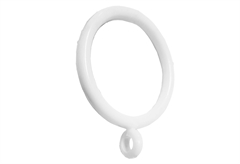 Σετ Κρίκοι για Κουρτινόξυλο Central Home 10 τμχ Λευκό