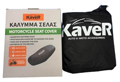 Κάλυμμα Σέλας Μηχανής Αδιάβροχο Kaver Medium 120x75cm Μαύρο