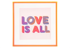 Κάδρο Ostaria Love Is All 14x14cm