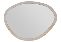 Καθρέπτης Τοίχου Ostaria Clear Wood Φ60cm
