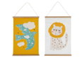 Διακοσμητικό Τοίχου Ostaria Animals 40x60cm σε 2 Σχέδια