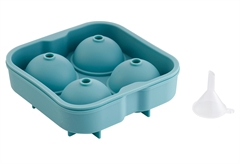 Cyclops Παγοθήκη Σιλικόνης 4 Θέσεων Μ12.5xΠ12.5xΥ4.8cm Τιρκουάζ