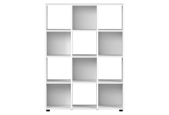 Βιβλιοθήκη Adore Cubik Μ103.9xΠ30xΥ138cm Λευκή