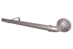 Κουρτινόξυλο Central Home Επεκτεινόμενο Φ22/25mm 120/210cm Ασημί