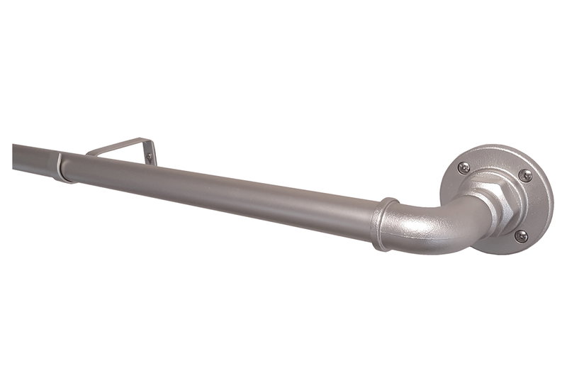 Κουρτινόβεργα Central Home Επεκτεινόμενο Φ22/25mm 120/210cm Ασημί