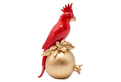 Διακοσμητική Φιγούρα Eurolamp Παπαγάλος 9x6.5x15cm Κόκκινο