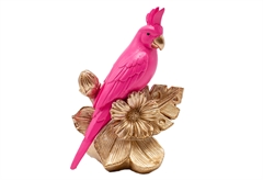 Διακοσμητική Φιγούρα Eurolamp Παπαγάλος 10.5x7x15cm Ροζ
