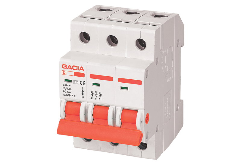 Ραγοδιακόπτης Gacia 3x63A
