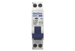 Ρελέ Gacia RCBO Διπολικό 16A 4.5kA 30mA 1P+N Type AC
