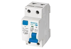 Ρελέ Gacia RCBO Διπολικό 25A 4.5kA 30mA 1P+N Type AC