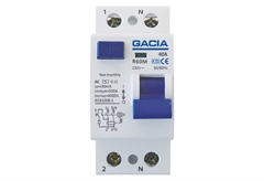 Ρελέ Gacia Διαρροής 2x40A 30mA Type AC