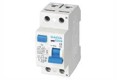 Ρελέ Gacia Διαρροής 2x63A 30mA Type AC