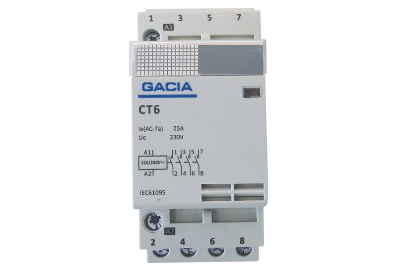 Ρελέ Ράγας Gacia 4x25A 4NO 240V AC