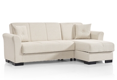 Καναπές Κρεβάτι Γωνιακός Interium Gent Μπεζ 216x142cm