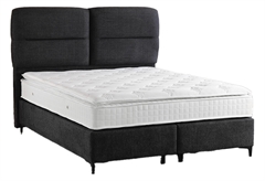 Κρεβάτι Διπλό Interium Auro Σκούρο Γκρι για Στρώμα 200x160cm