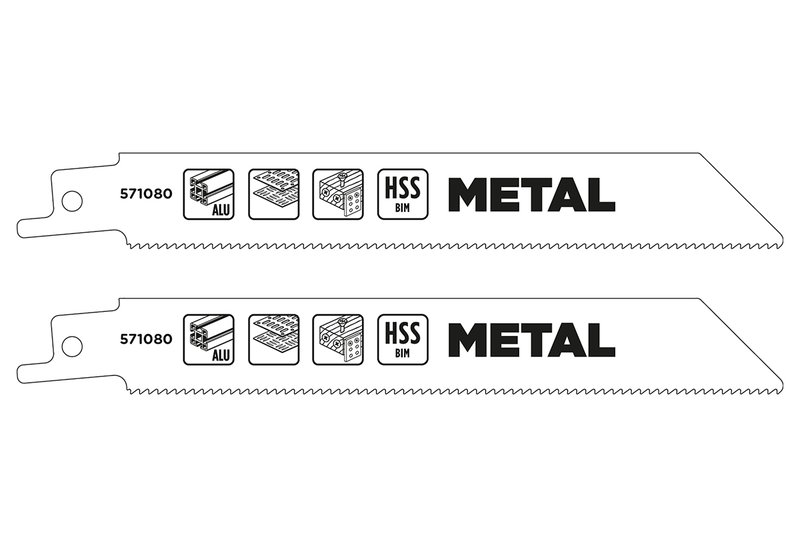 Λάμες Σπαθόσεγας Μετάλλου KWB Medium Διμεταλλικές 2τμχ