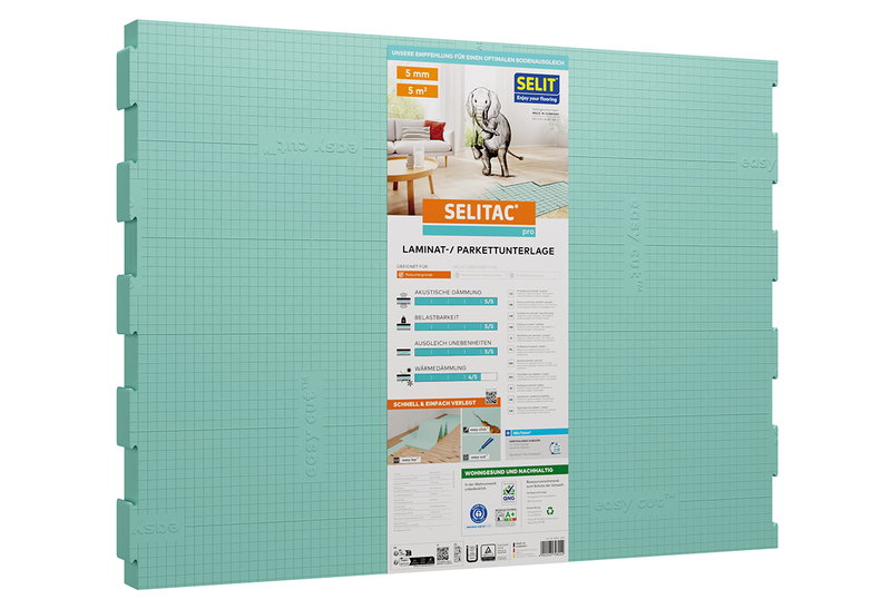 Υπόστρωμα Πατωμάτων XPS Selit Selitac Pro 625x80cm 5mm