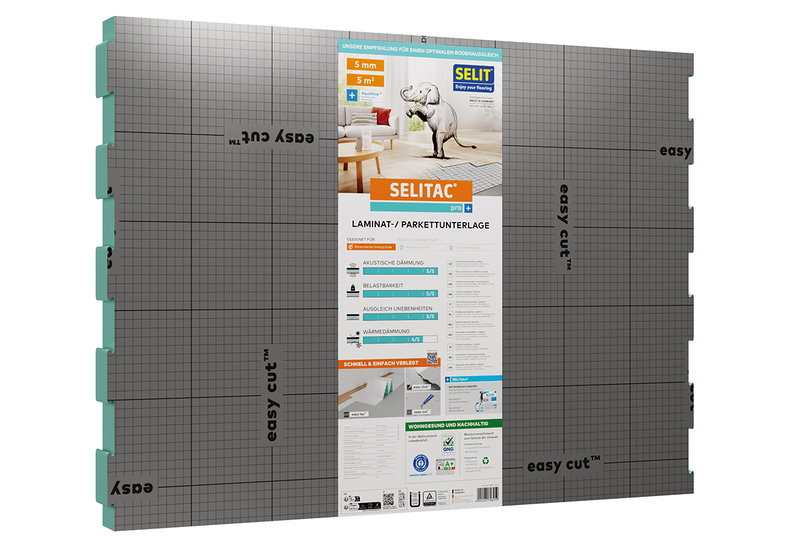 Υπόστρωμα Πατωμάτων PS Selit Selitac Pro+ Aquastop 625x80cm 5mm