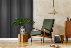 Ηχοαπορροφητικό Πάνελ Τοίχου Black Oak Μαύρο Μ244xΠ52cm 18mm 1.27m²