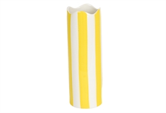 Βάζο Κεραμικό Harmony & Living Spring Κίτρινο/Λευκό