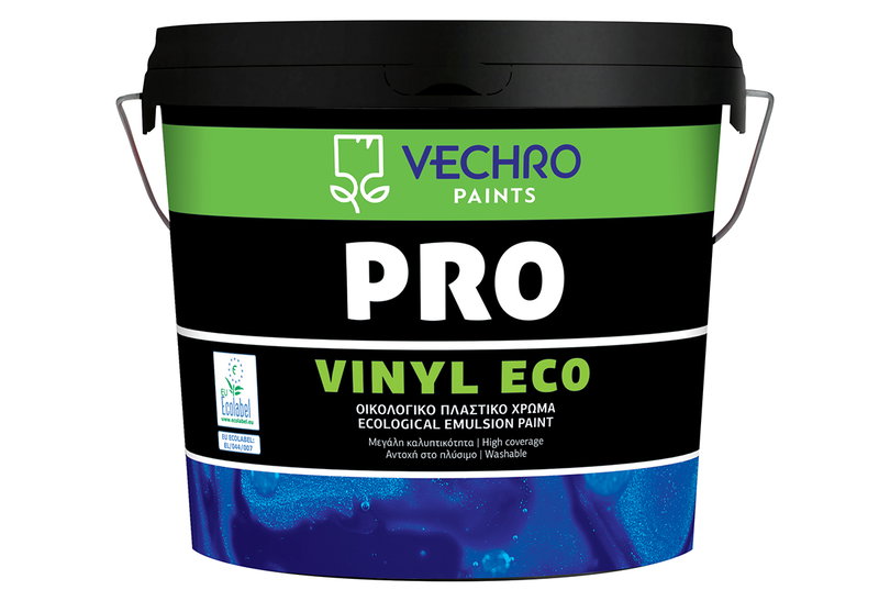 Χρώμα Πλαστικό Vechro Pro Vinyl Eco Λευκό 1lt