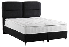 Κρεβάτι Διπλό Interium Auro με Αποθηκευτικό Χώρο Σκούρο Γκρι για Στρώμα 200x160cm