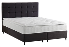 Κρεβάτι Διπλό Interium Monaco Γκρι για Στρώμα 200x160cm