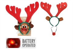 Χριστουγεννιάτικη Στέκα Τάρανδος με Μύτη