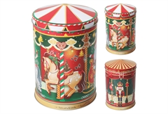 Χριστουγεννιάτικο Κουτί Αποθήκευσης Μουσικό σε 2 Σχέδια