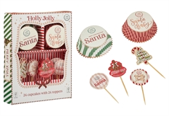 Χριστουγεννιάτικα Φορμάκια για Cupcake 24τμχ