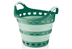 Καλάθι Ρούχων Qlux 14lt Πράσινο