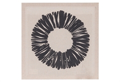 Κάδρο Eurolamp Ανάγλυφο Circle 35.5x35.5cm Μαύρο