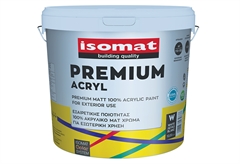Χρώμα Ακρυλικό Isomat Premium Acryl Λευκό 10lt