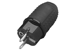 Φις Σούκο Αρσενικό Καουτσούκ Eurolamp 16A KF-GRCP-01 Blister