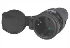 Φις Σούκο Θηλυκό Καουτσούκ Eurolamp 16A KF-GBYCP-01 Blister