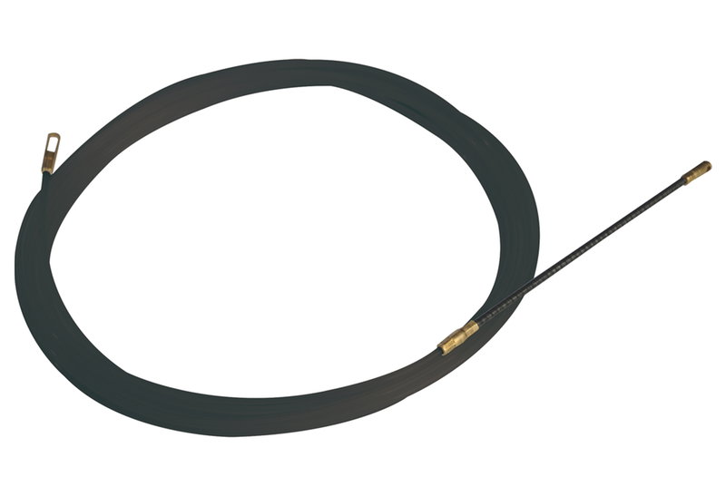 Ατσαλίνα Πλαστική Eurolamp Μαύρη 10mx4mm