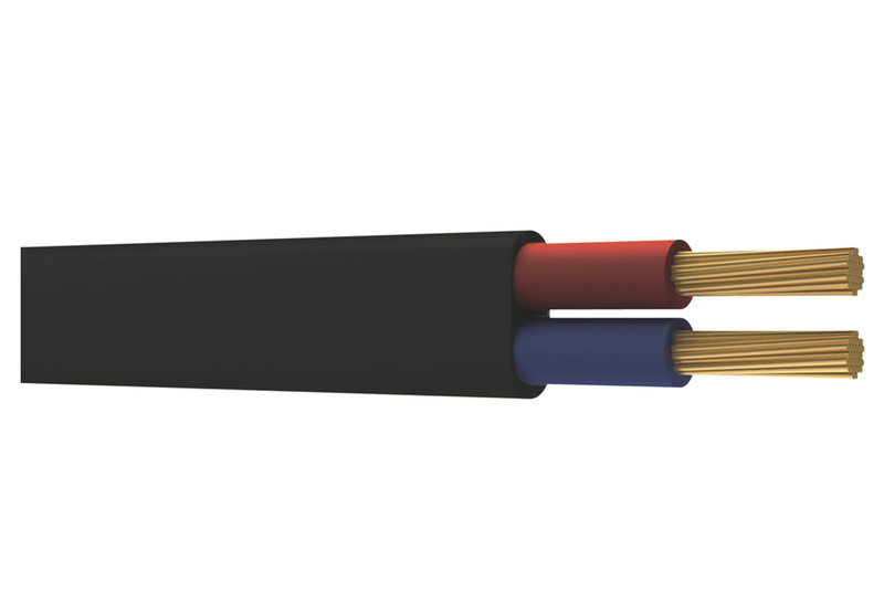 Καλώδιο Ρεύματος Μαύρο Wairel HO3VVH2-F 2x0.75mm² με το Μέτρο