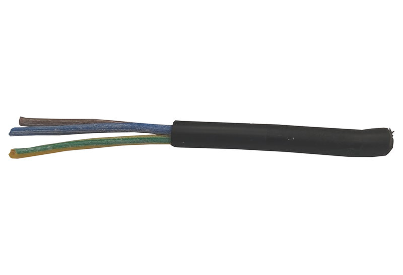 Καλώδιο Ρεύματος Εύκαμπτο Μαύρο Wairel H05VV-F 3x1.5mm² με το Μέτρο