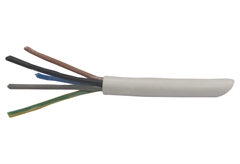 Καλώδιο Ρεύματος Εύκαμπτο Λευκό Wairel H05VV-F 4x2.5mm² με το Μέτρο