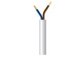 Καλώδιο Ρεύματος Εύκαμπτο Λευκό Wairel H03VV-F 2x1mm² με το Μέτρο