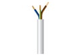 Καλώδιο Ρεύματος Εύκαμπτο Λευκό Wairel H03VV-F 3x6mm² με το Μέτρο