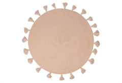 Χαλί Ostaria Pompon Φ90cm Ροζ