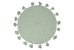 Χαλί Ostaria Pompon Φ90cm Πράσινο