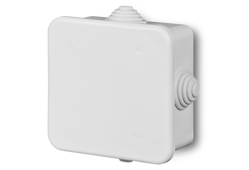 Μπουάτ Εξωτερικό Plug On Μ8xΠ8xΥ4.2cm IP55 Λευκό