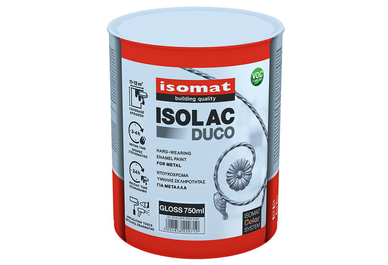 Βερνικόχρωμα Isomat Isolac-Duco Μολυβί 750ml