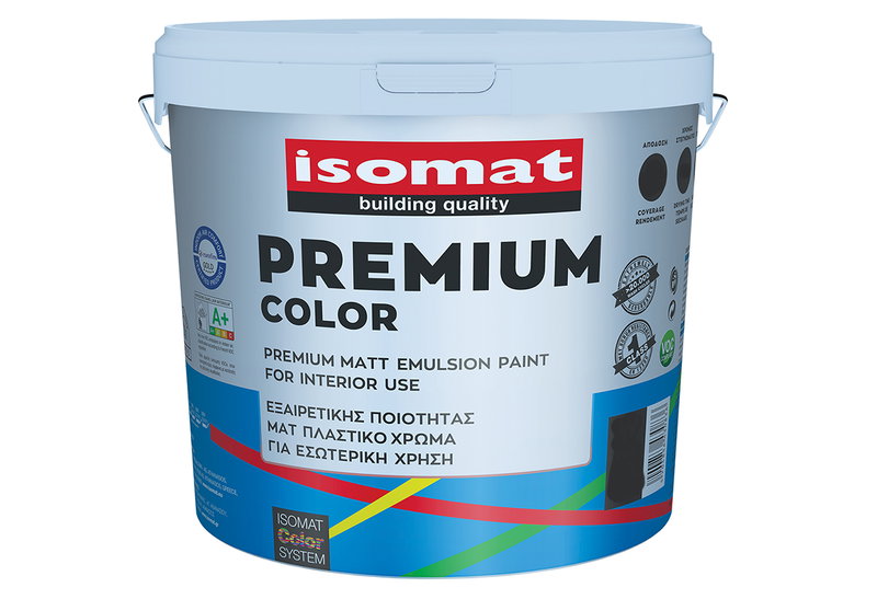 Χρώμα Πλαστικό Isomat Premium Color Βάση D 9.7lt