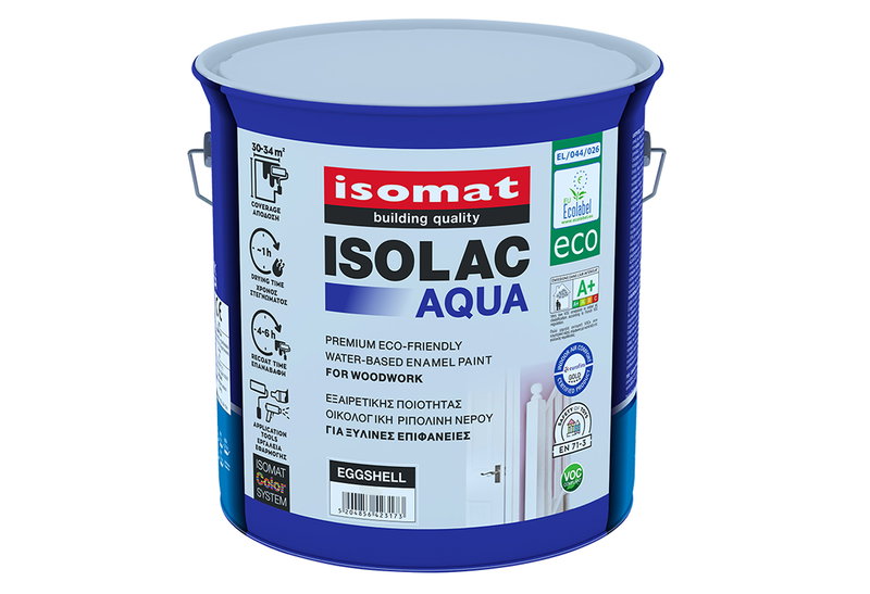 Ριπολίνη Isomat Isolac-Aqua Eco Βάση P 2.25lt Ματ