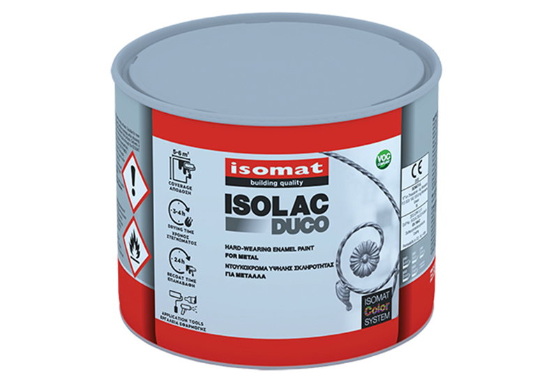 Βερνικόχρωμα Isomat Isolac-Duco Μαύρο 375ml